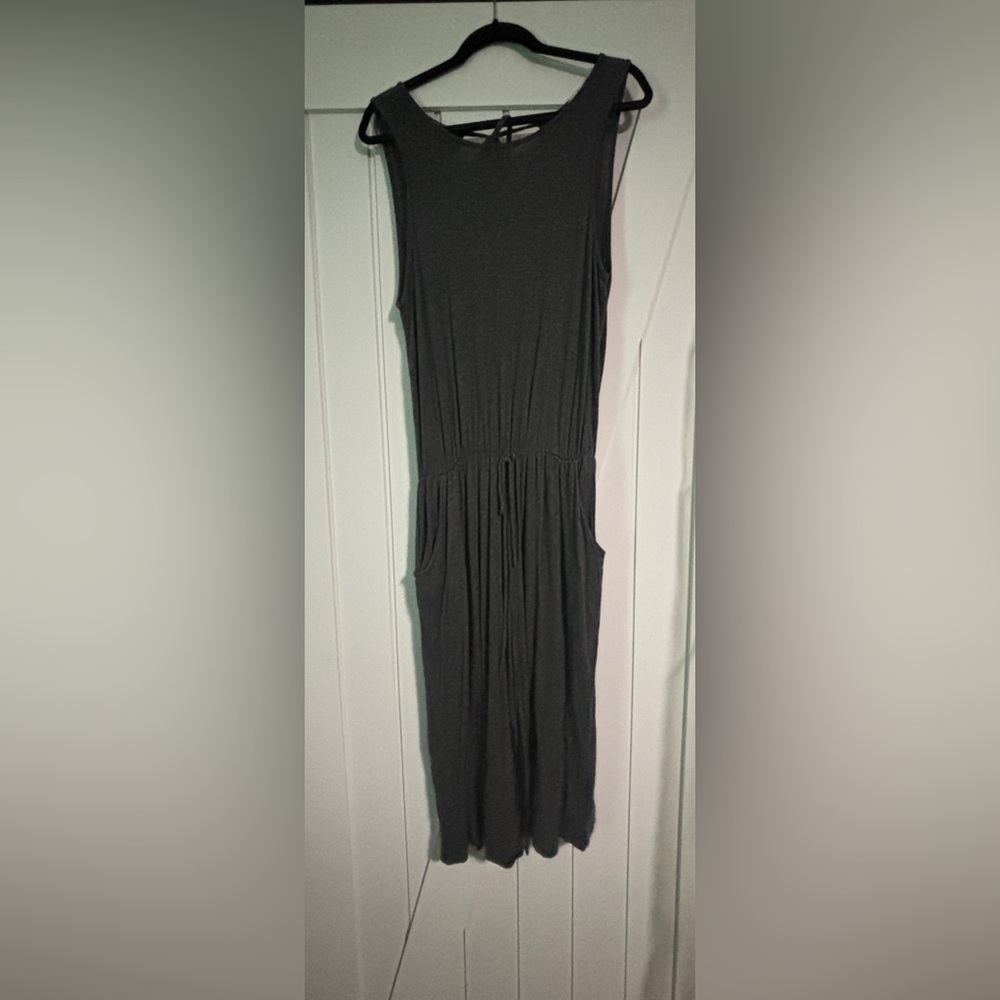 Charcoal gray jumpsuit